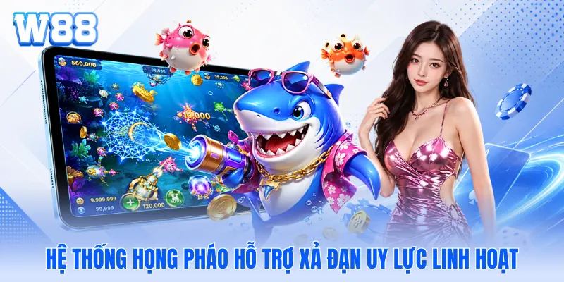 Hệ thống họng pháo hỗ trợ xả đạn uy lực linh hoạt