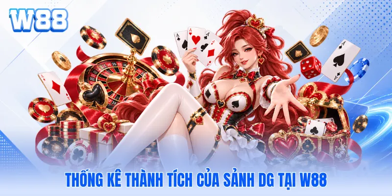 Thống kê thành tích của sảnh DG tại W88